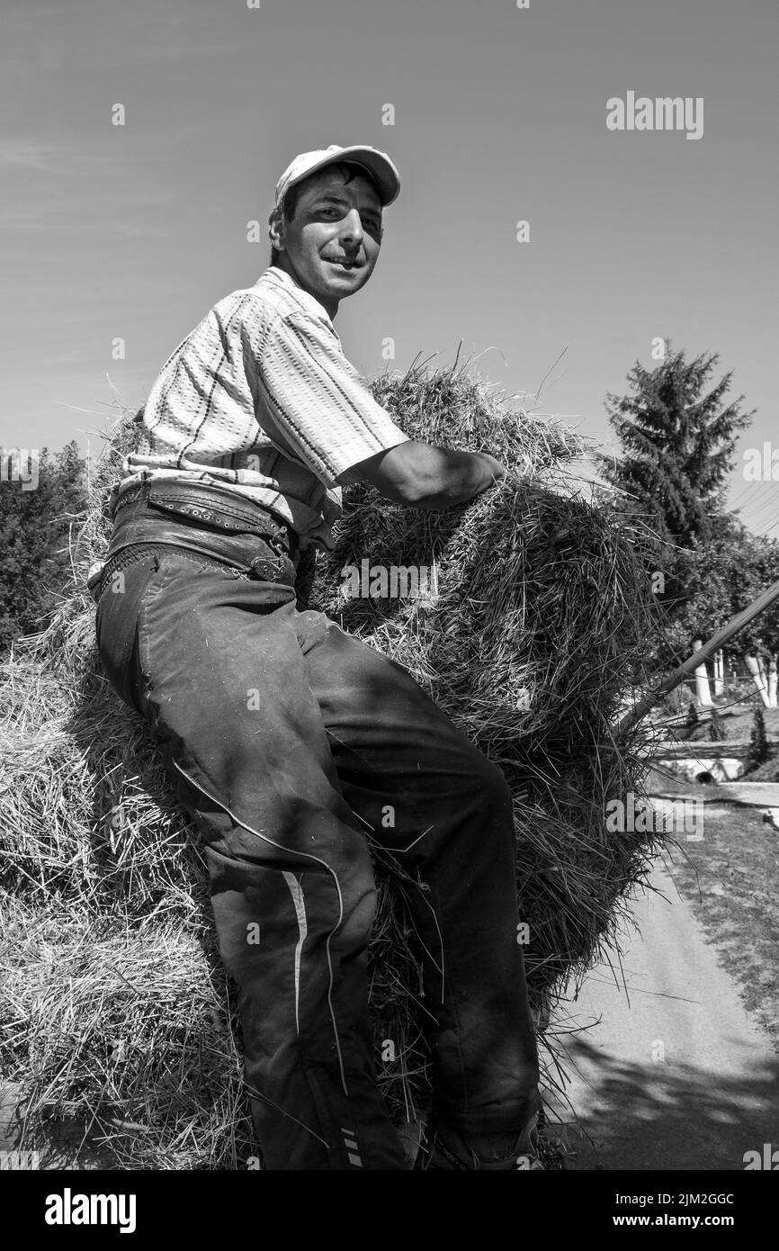 Romania, Transilvania, Dorolea, vita quotidiana in campagna Foto Stock