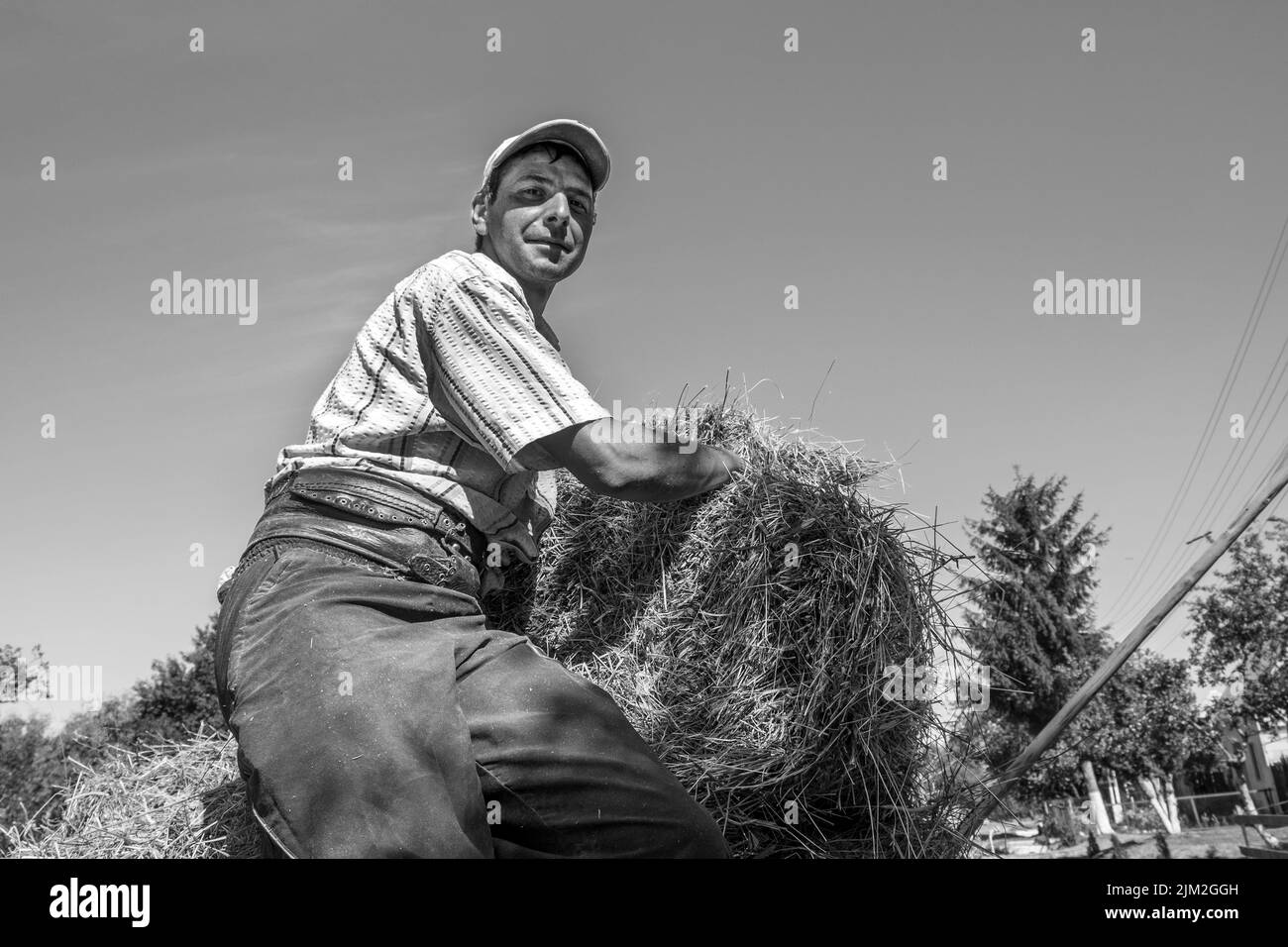 Romania, Transilvania, Dorolea, vita quotidiana in campagna Foto Stock
