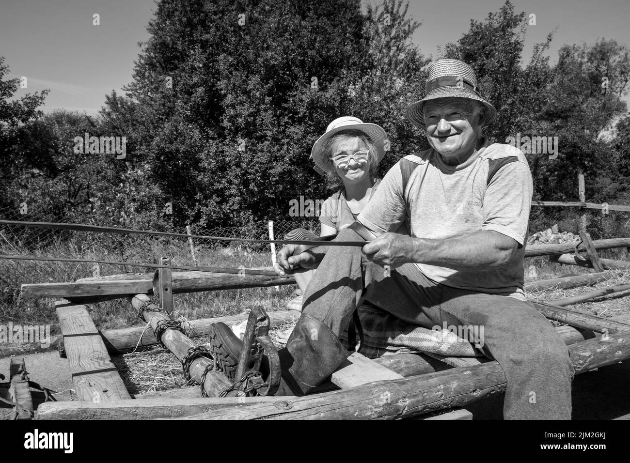 Romania, Transilvania, Dorolea, vita quotidiana in campagna Foto Stock