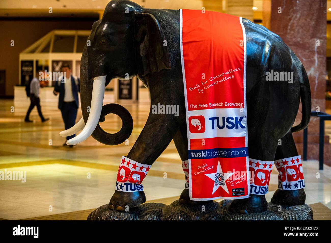 Dallas, Texas, Stati Uniti. 12th Nov 2020. Il CPAC Texas del 2022, la Conferenza d'azione politica conservatrice, ha ospitato all'Hilton Anatole a Dallas, Texas. (Credit Image: © Chris Rusanowsky/ZUMA Press Wire) Foto Stock