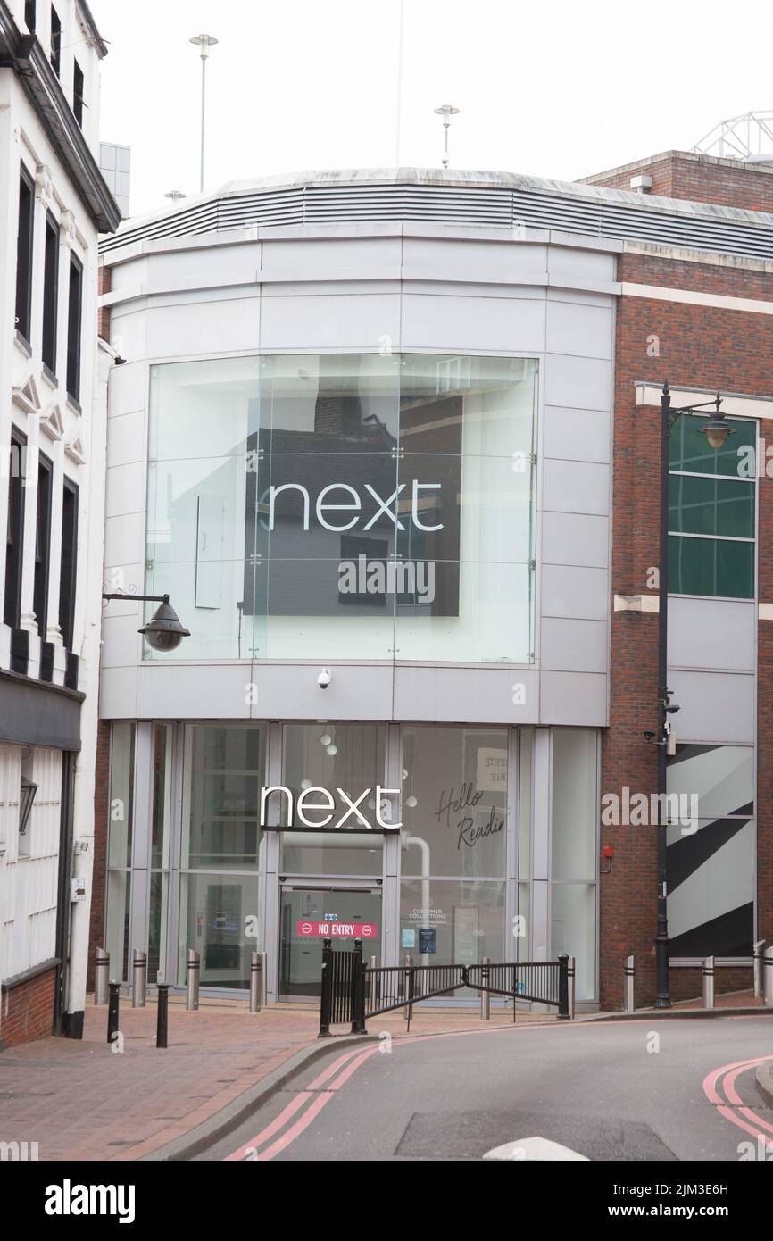 Il negozio di abbigliamento Next di Reading, Berkshire nel Regno Unito Foto Stock