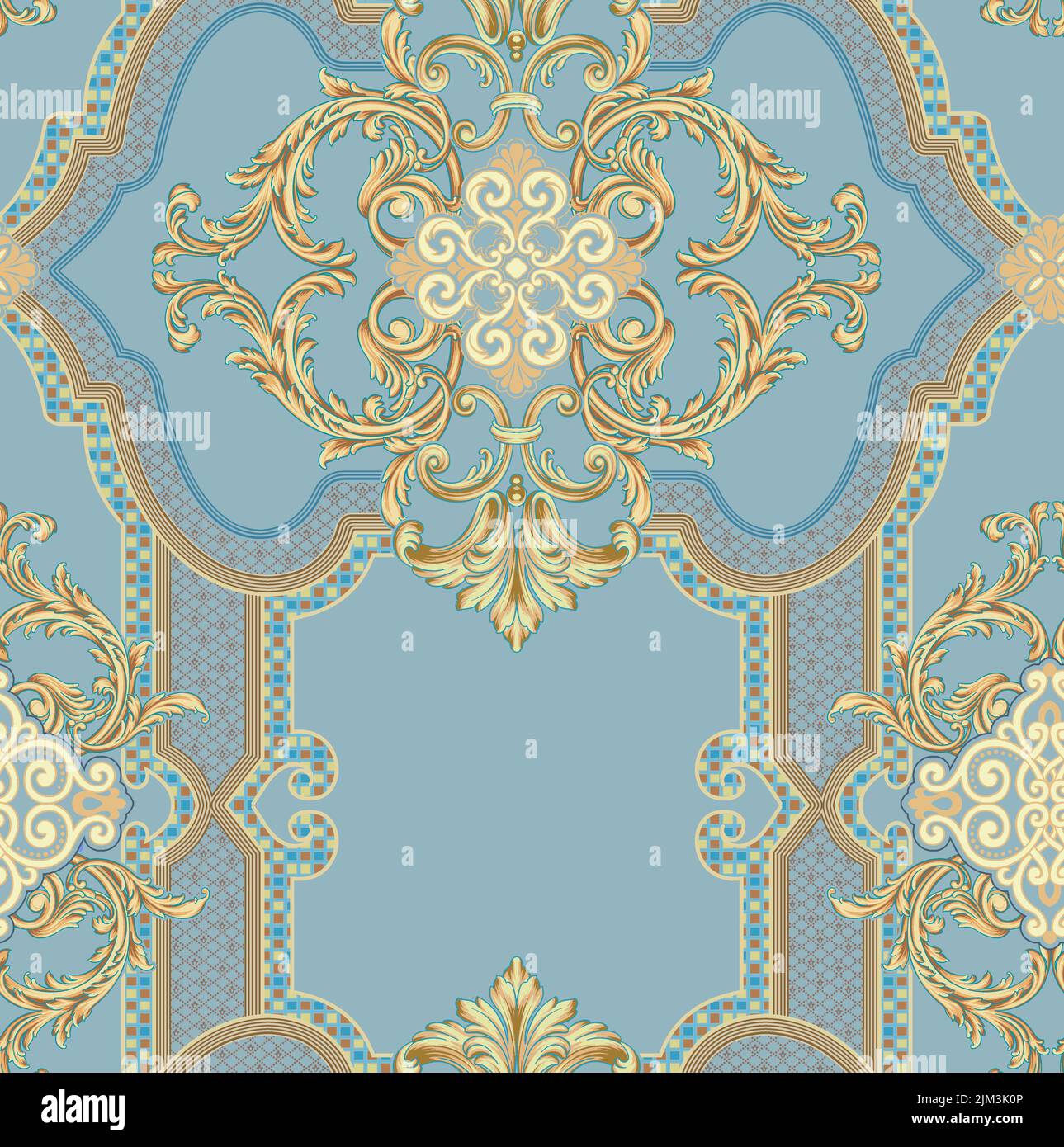 Un disegno astratto di un classico motivi SEABROOK Geometric Wallpaper Foto Stock