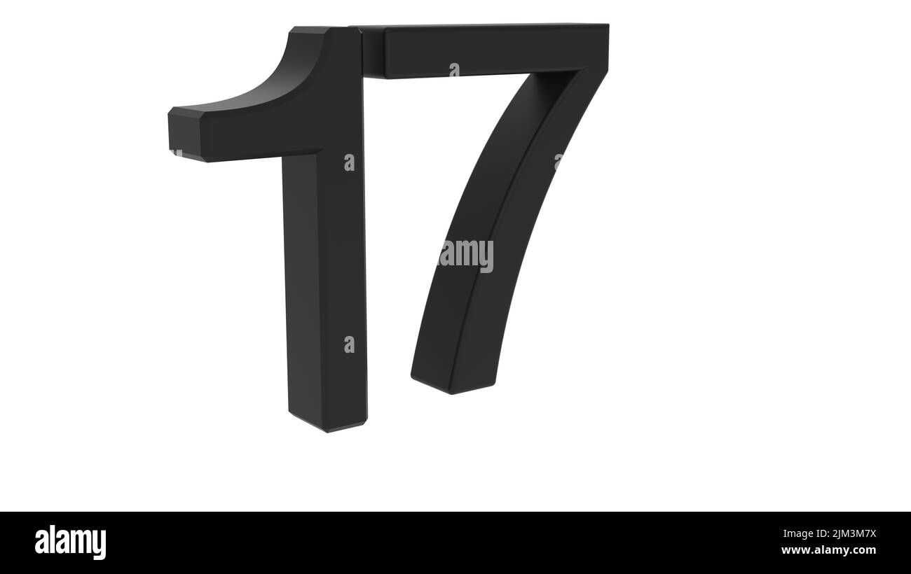 numero oro argento 3d vetro cristallo anniversario rendere illustrazione Foto Stock