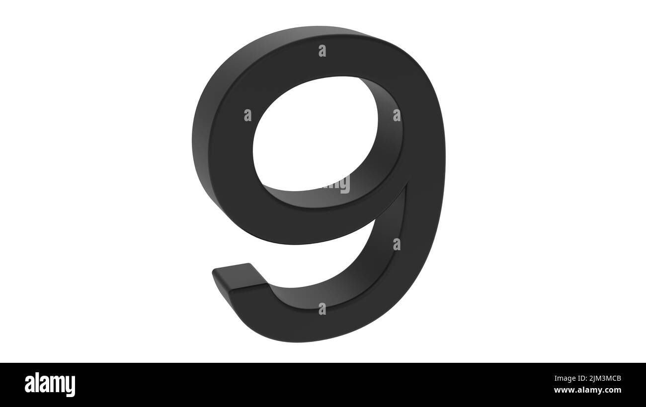 numero oro argento 3d vetro cristallo anniversario rendere illustrazione Foto Stock