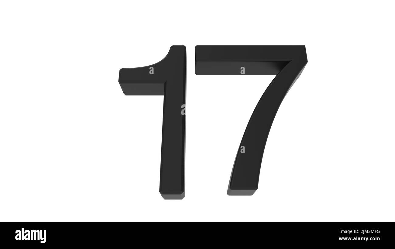 numero oro argento 3d vetro cristallo anniversario rendere illustrazione Foto Stock