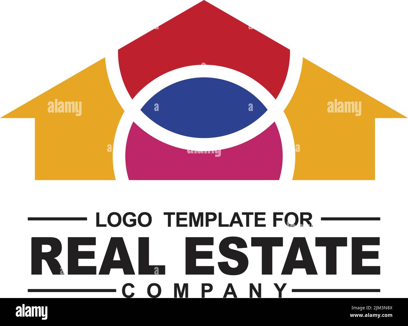 Modello vettoriale di ispirazione per il design del logo Home Illustrazione Vettoriale Modello vettoriale di ispirazione per il design del logo Home Illustrazione Vettoriale