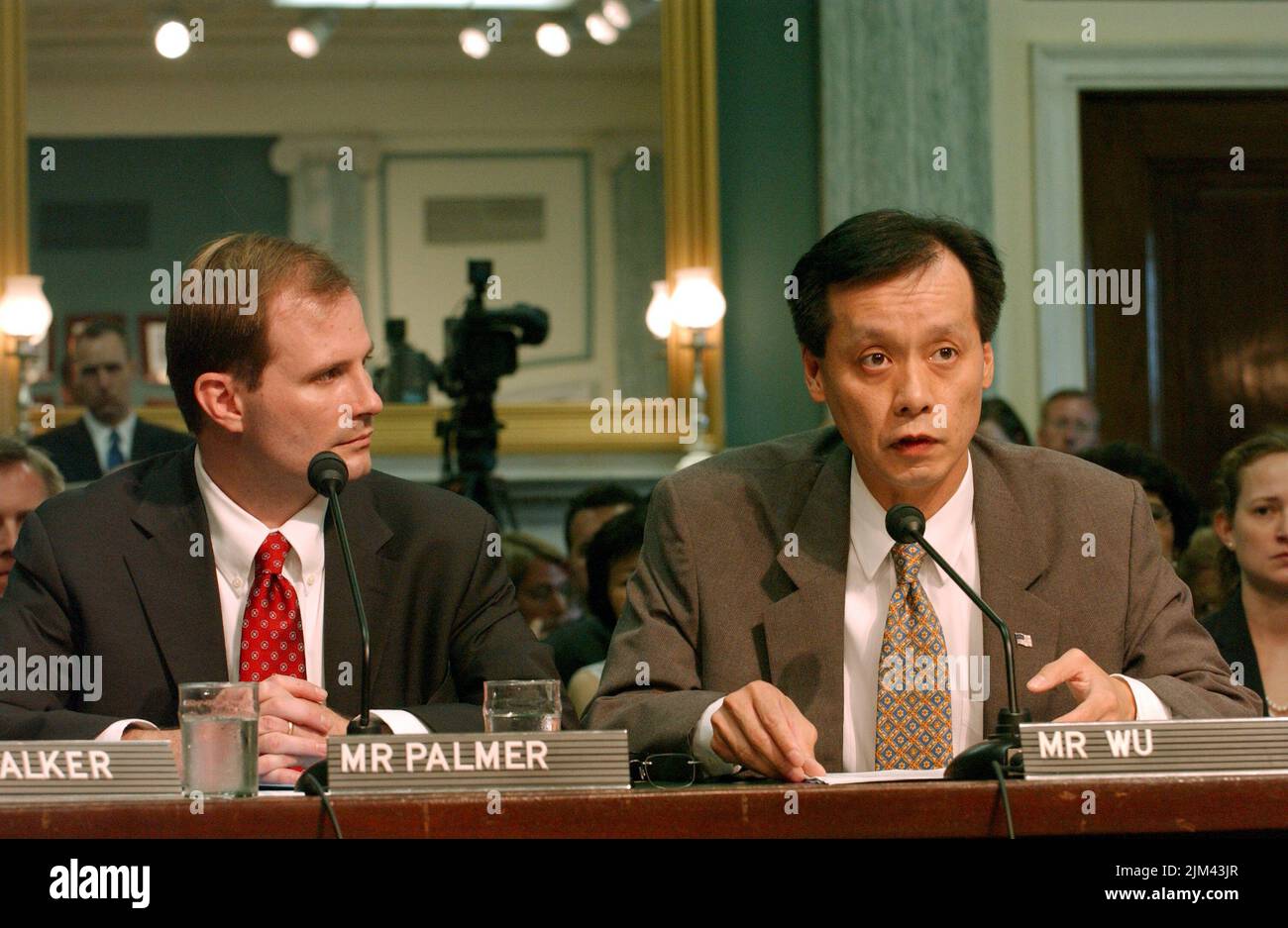 Ufficio del Segretario - AUDIZIONI DI CONFERMA PER BEN WU E BRETT PALMER Foto Stock
