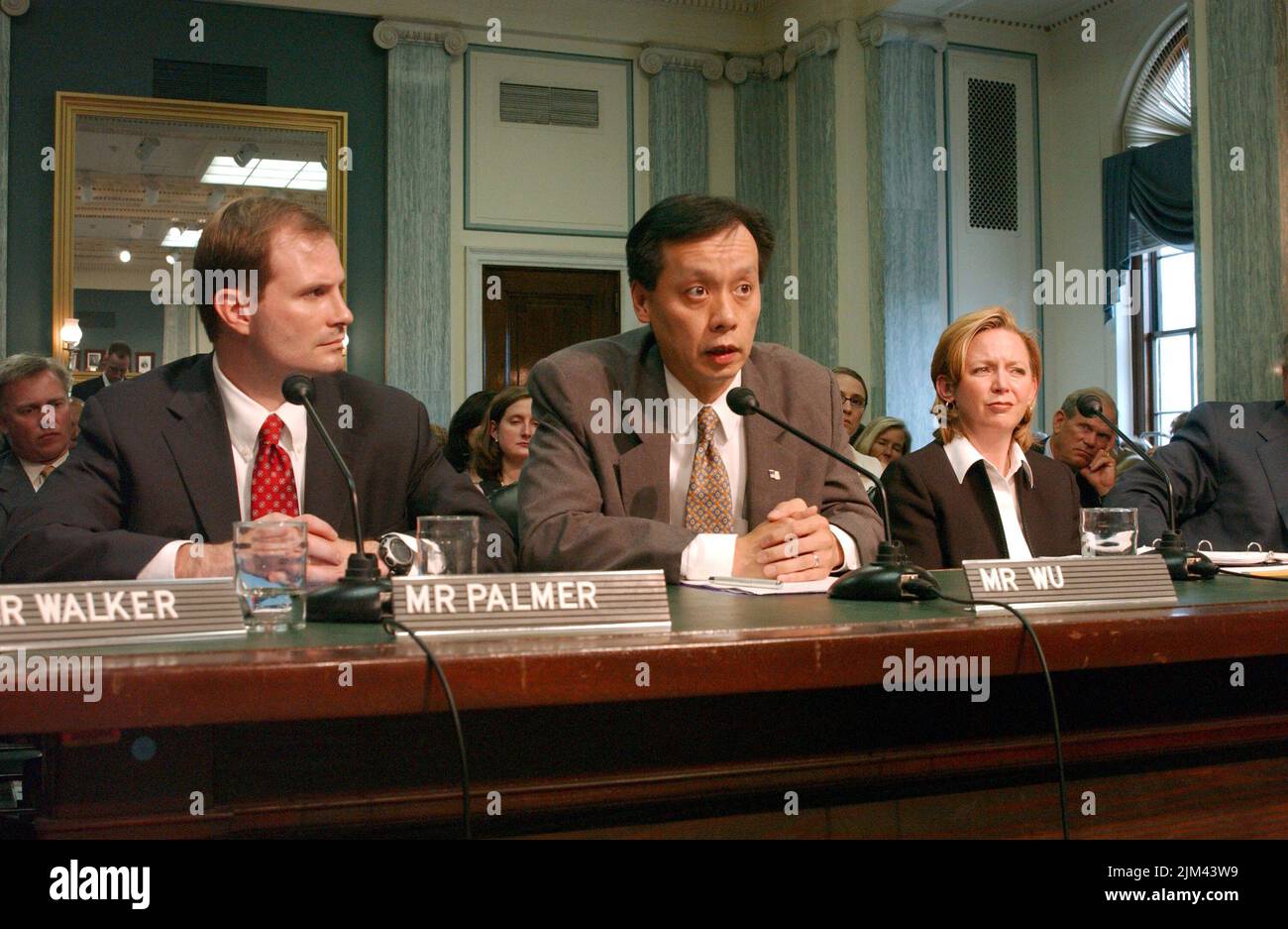 Ufficio del Segretario - AUDIZIONI DI CONFERMA PER BEN WU E BRETT PALMER Foto Stock