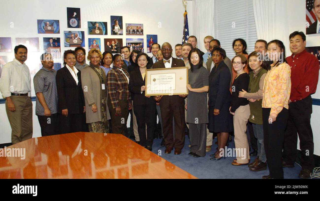 Minority Business Development Agency - Foto di gruppo da Gold Medal Awards Foto Stock