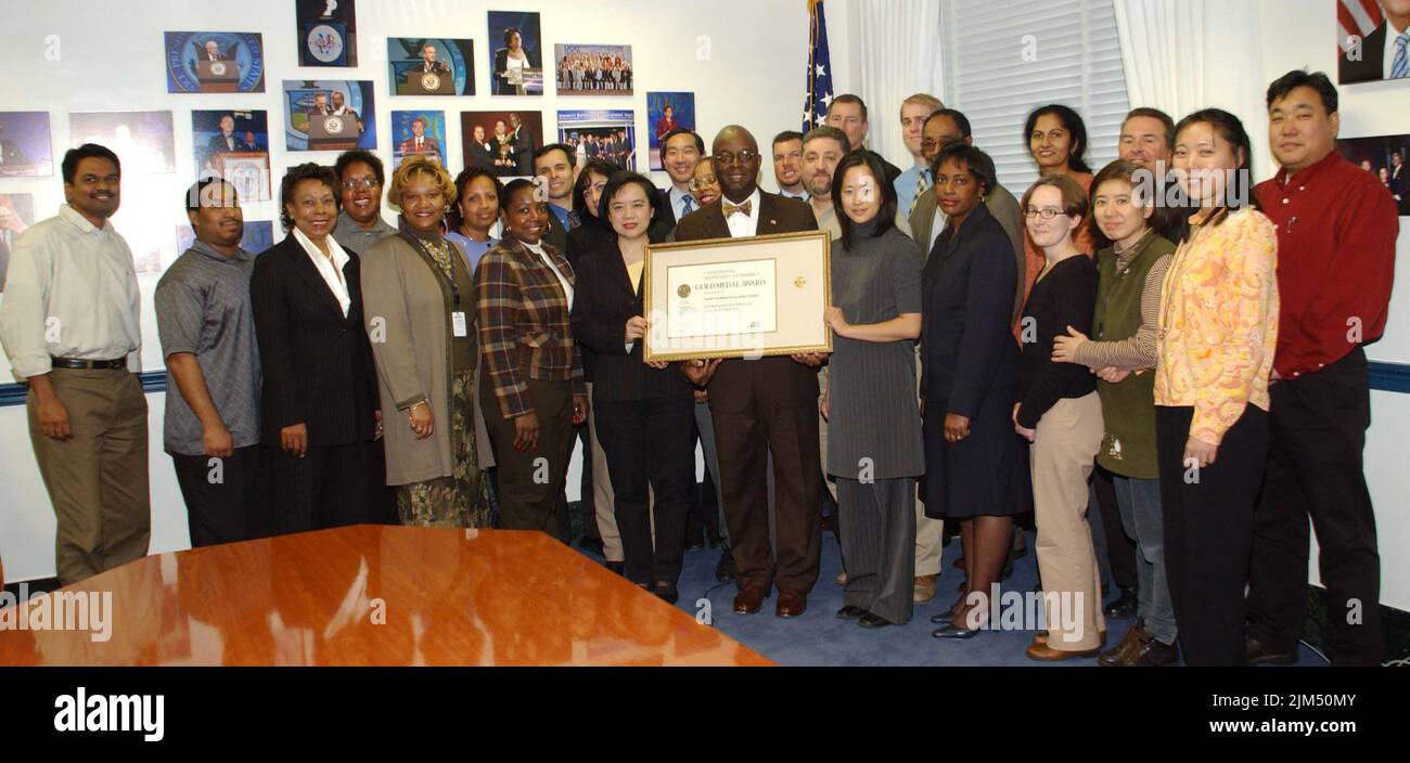 Minority Business Development Agency - Foto di gruppo da Gold Medal Awards Foto Stock