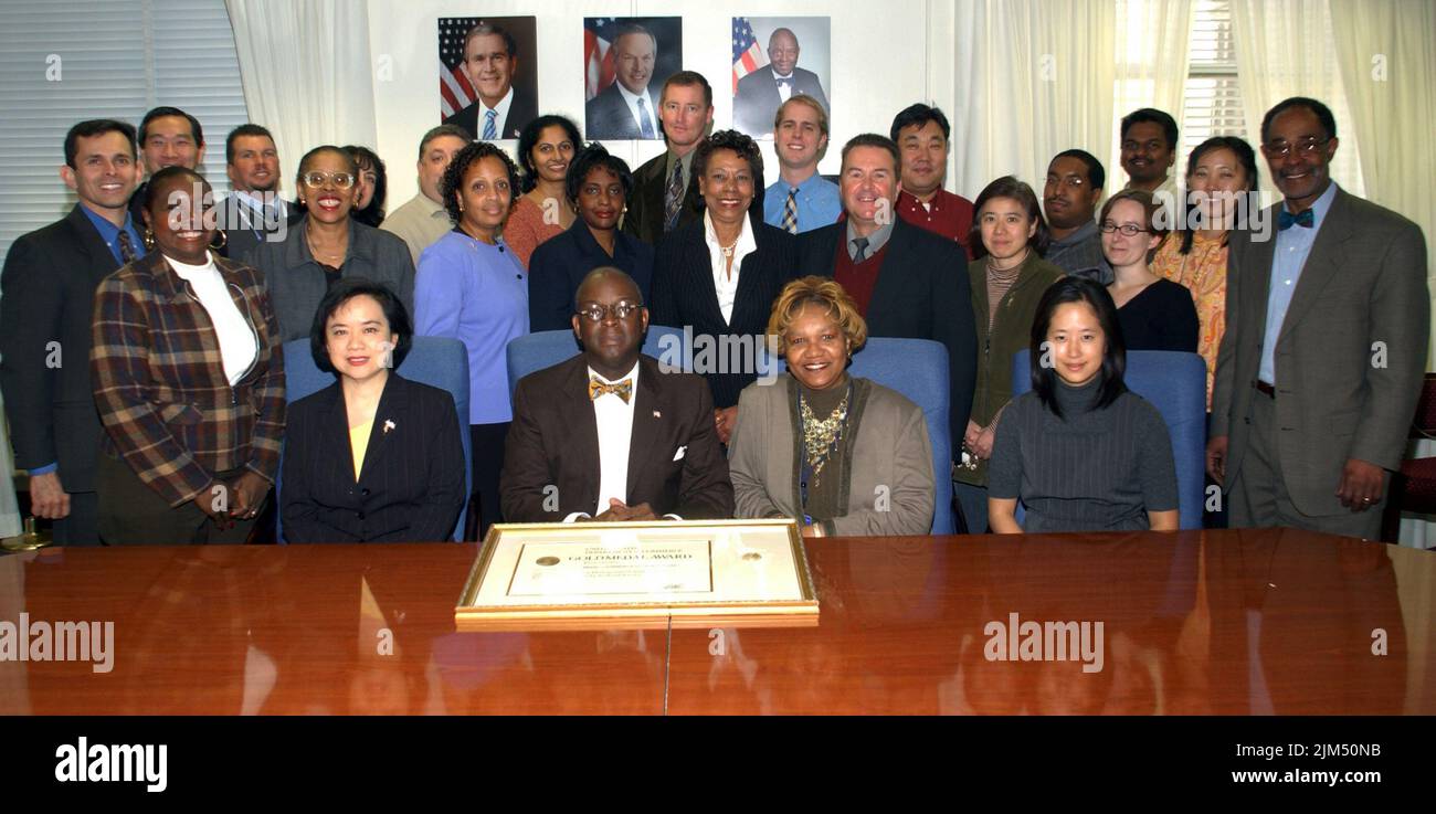 Minority Business Development Agency - Foto di gruppo da Gold Medal Awards Foto Stock