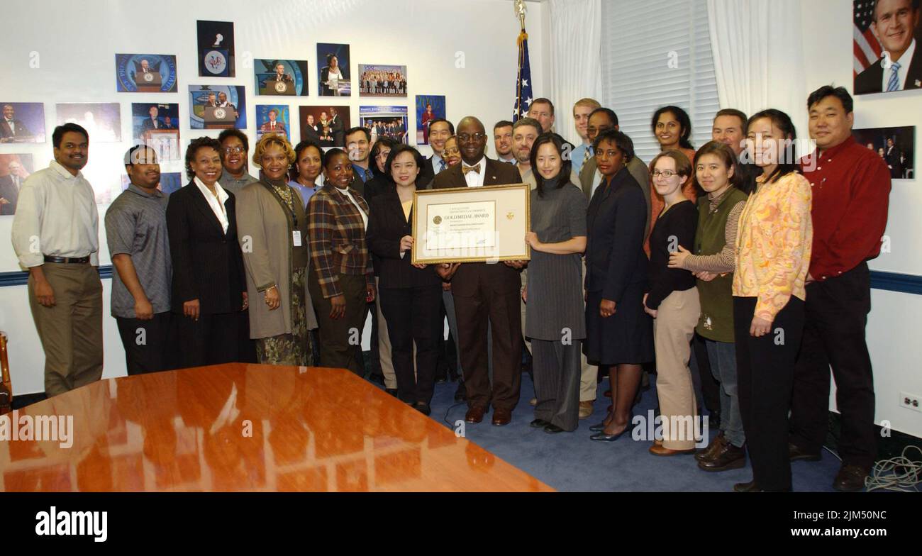 Minority Business Development Agency - Foto di gruppo da Gold Medal Awards Foto Stock
