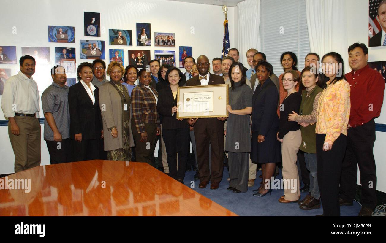 Minority Business Development Agency - Foto di gruppo da Gold Medal Awards Foto Stock
