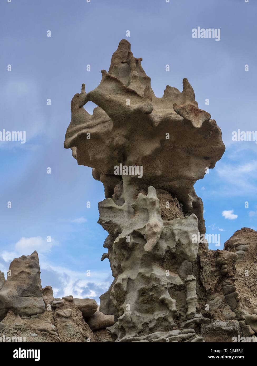 Formazioni rocciose, Fantasy Canyon vicino a Vernal, Utah. Foto Stock