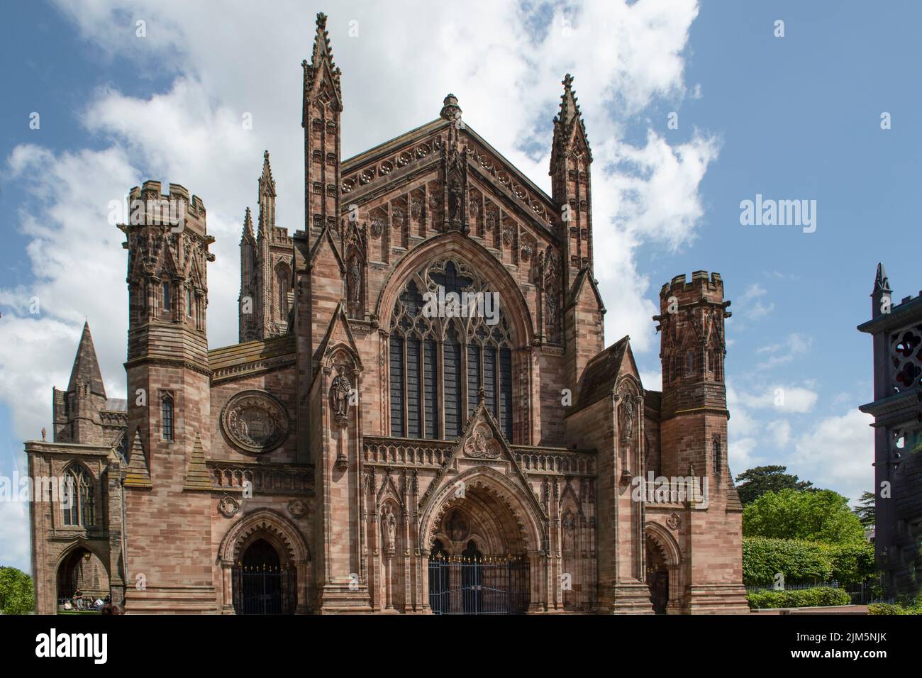 Hereford Cathedral, Hereford, Herefordshire, Inghilterra Foto Stock