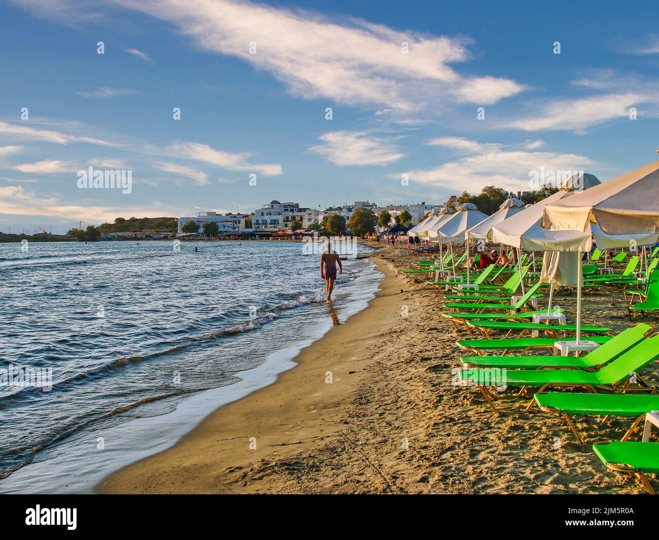 Isola di Naxos, Grecia. 3 aprile 2010: Bella piccola isola di Naxos in Grecia con belle spiagge Foto Stock