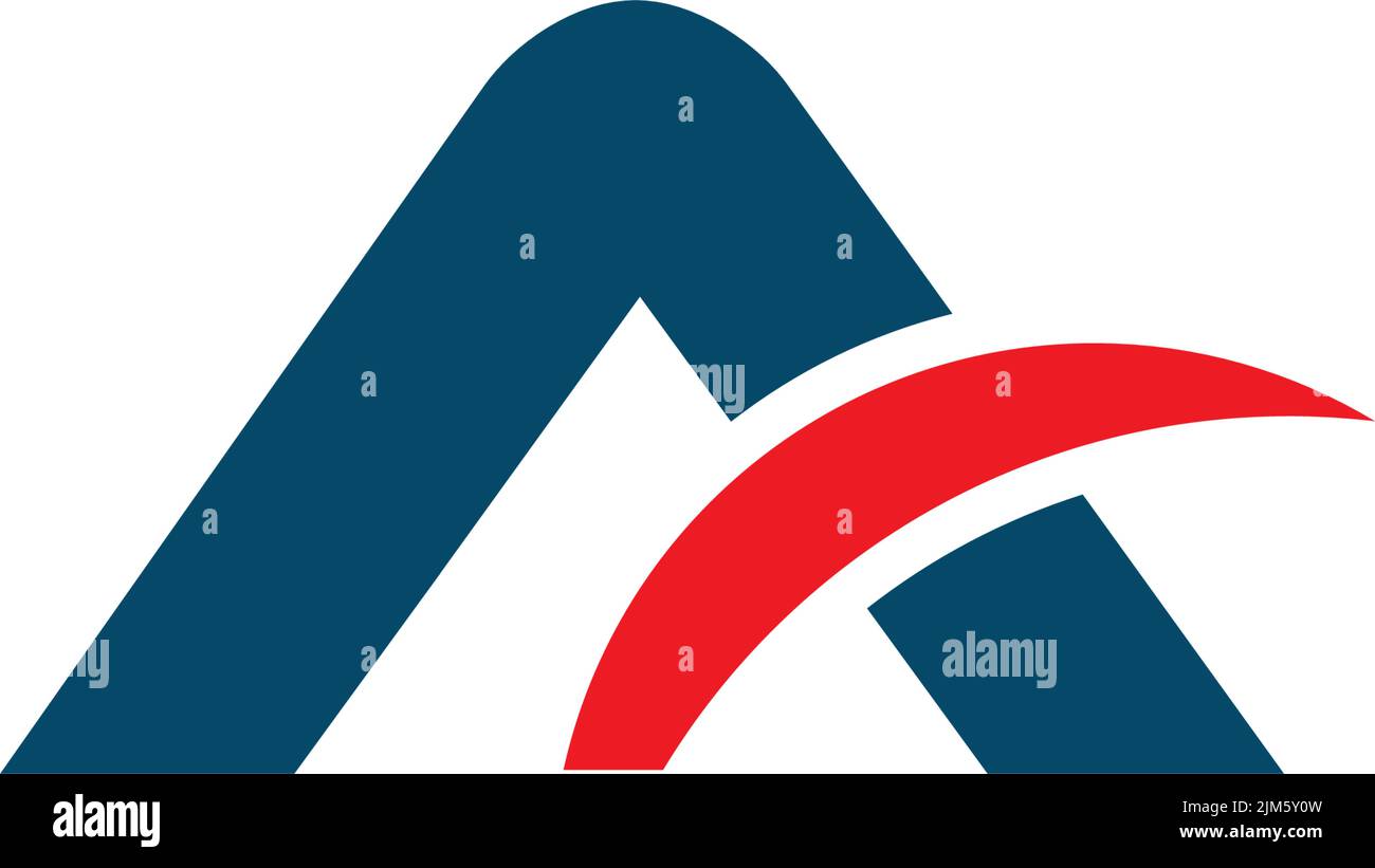 Un modello vettoriale di ispirazione per il design del logo iniziale Illustrazione Vettoriale