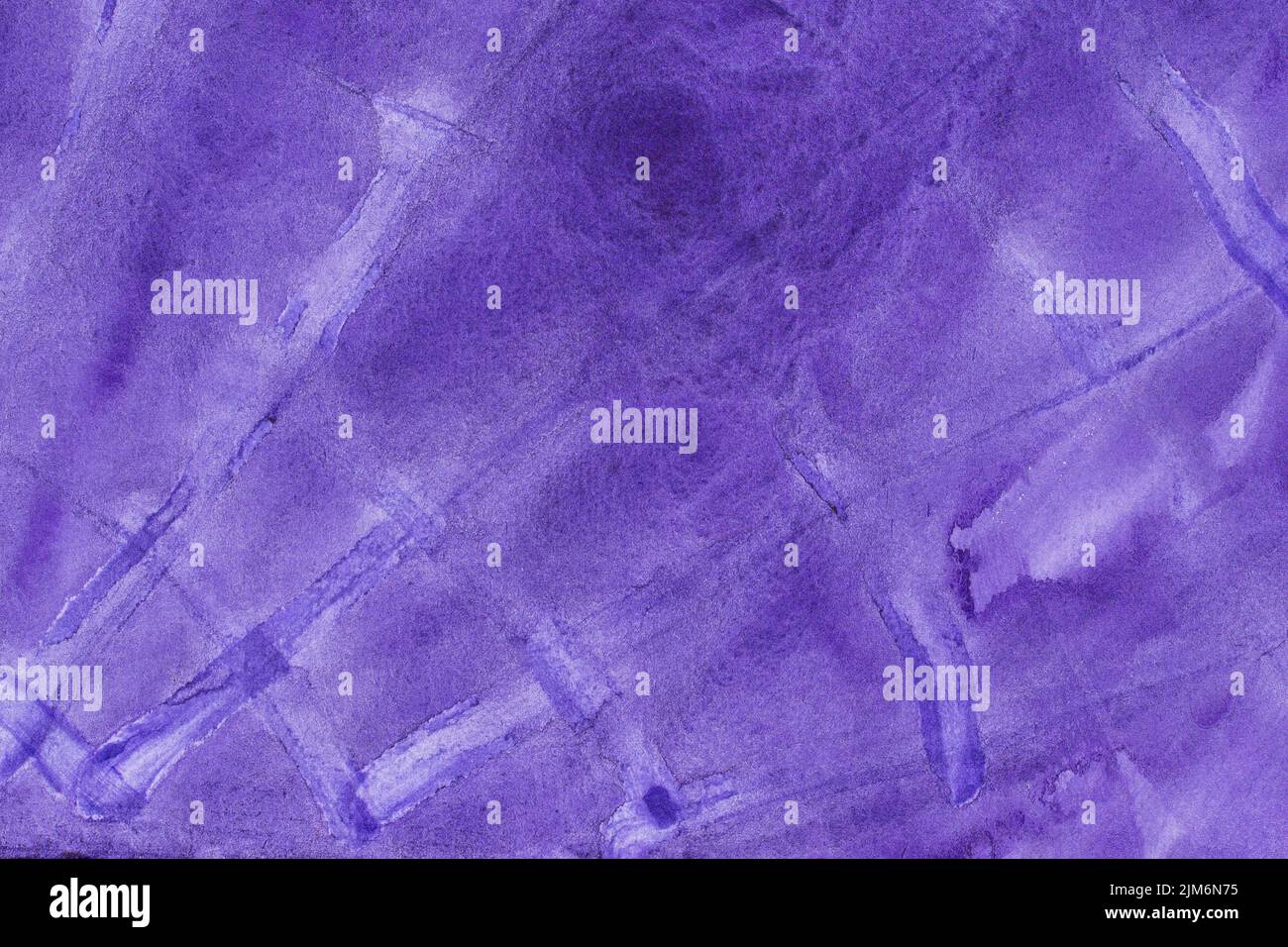 acquerello dipinto di viola su carta di sfondo texture Foto Stock