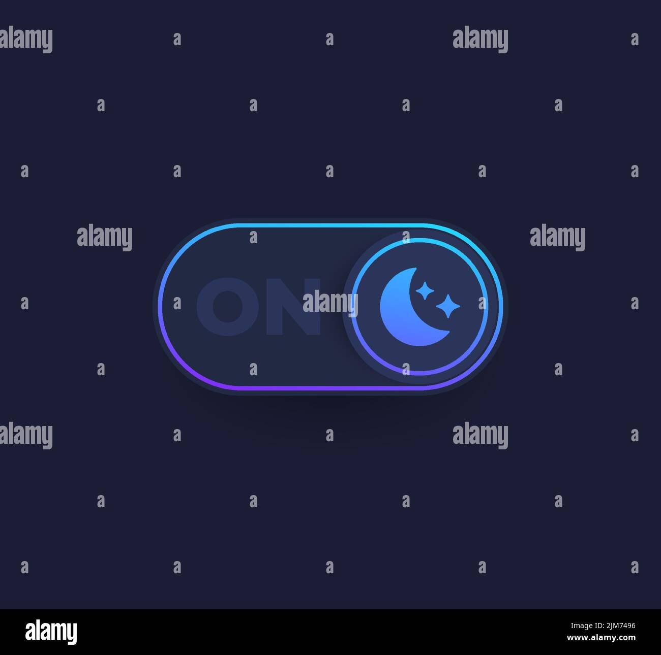 pulsante di commutazione modalità scuro, vettore Illustrazione Vettoriale