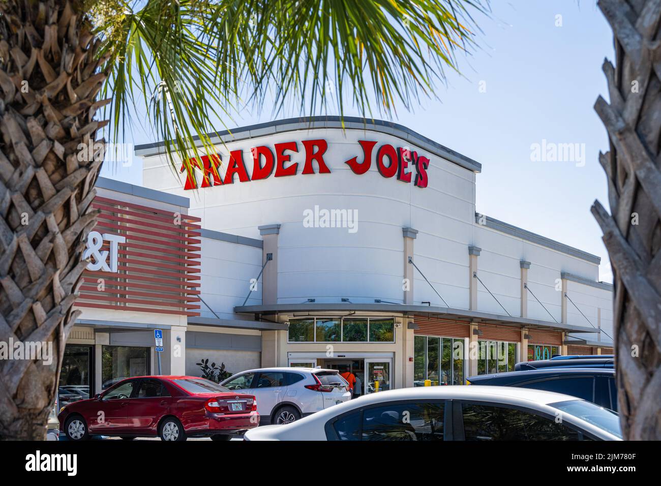 Negozio di alimentari Trader Joe's a Jacksonville Beach, Florida. (USA) Foto Stock
