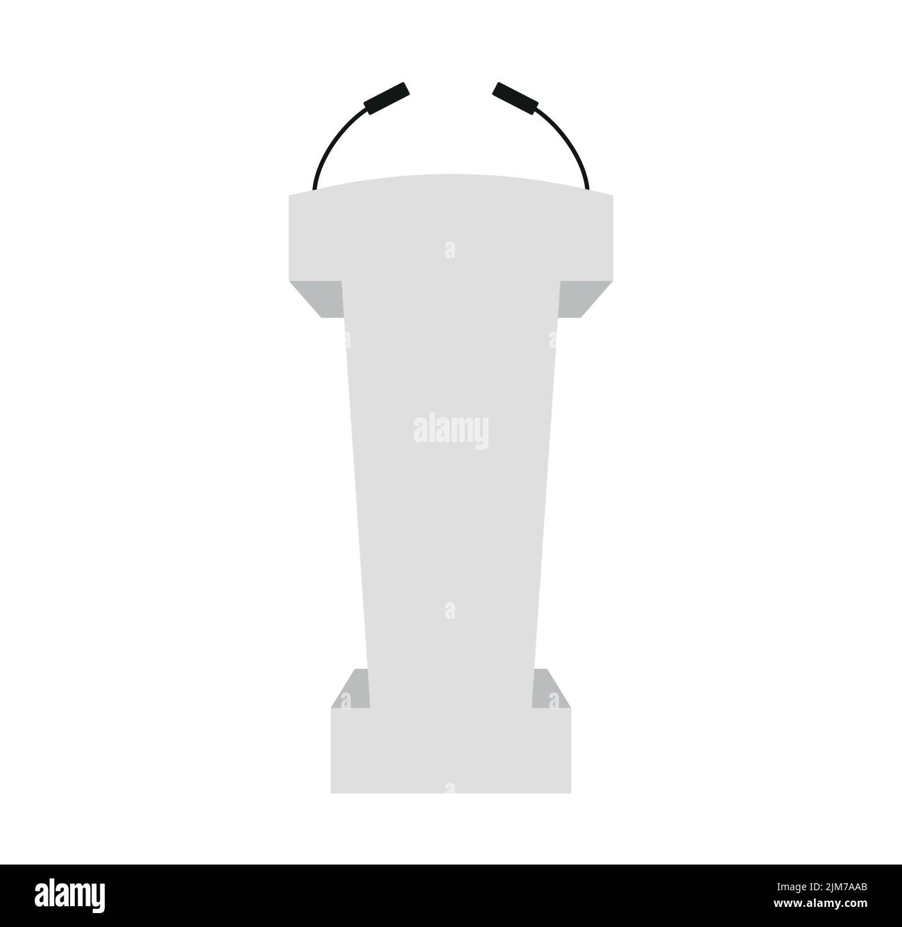 Tribune podio rostro discorso stand. Illustrazione vettoriale EPS 10 Illustrazione Vettoriale