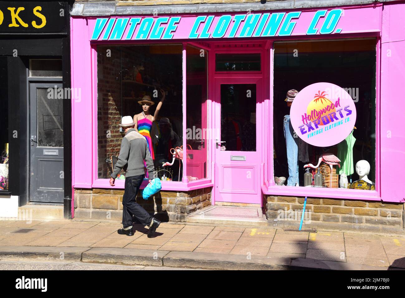 Vintage Clothing, Hollywood Exports, Hebden Bridge Foto Stock