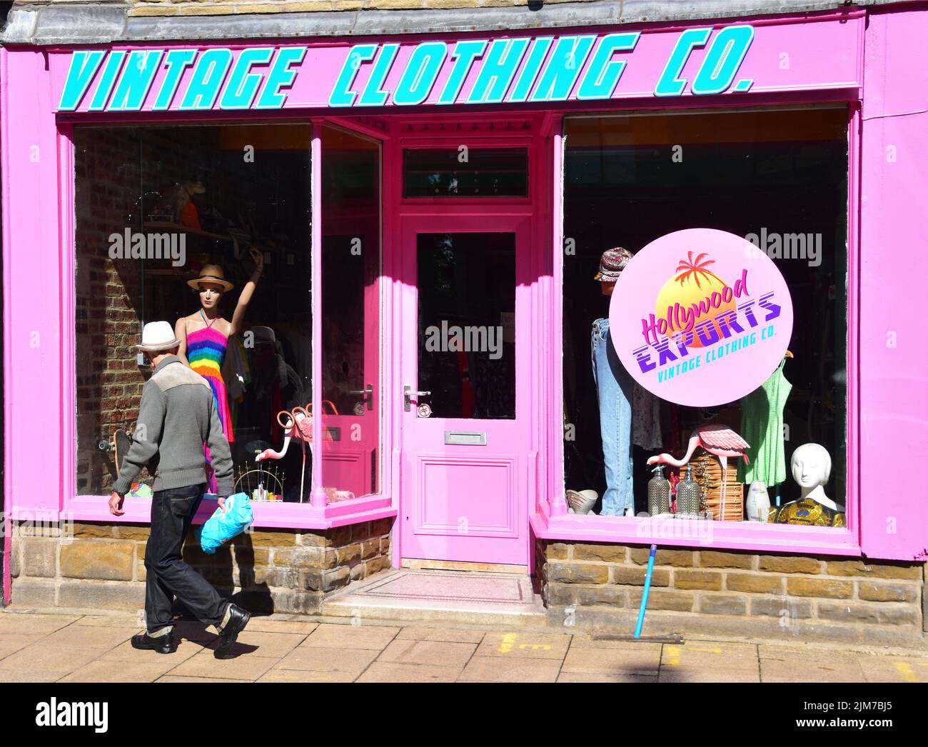 Vintage Clothing, Hollywood Exports, Hebden Bridge Foto Stock