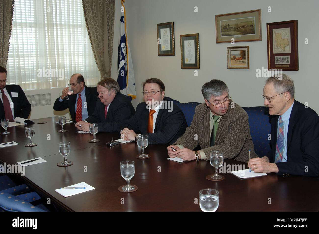 Ufficio del Vicesegretario (David Sampson) - Vicesegretario con il Capo Giustizia russo Ivnov Foto Stock