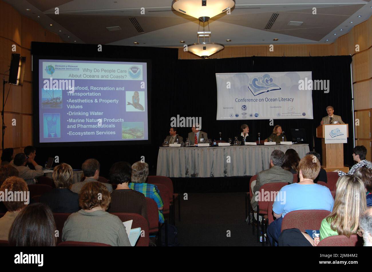 Working Capital Fund - Conferenza della National Oceanic and Atmospheric Administration (NOAA) sull'alfabetizzazione oceanica Foto Stock