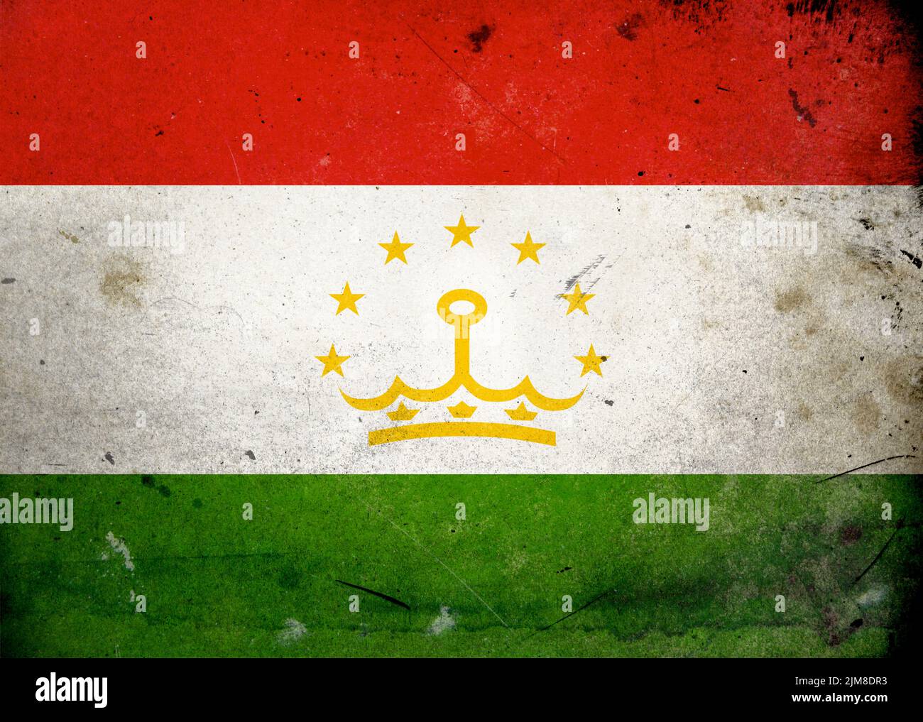 Bandiera di grunge Tagikistan Foto Stock