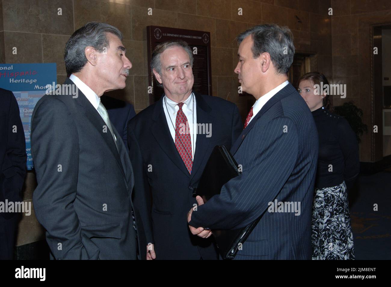 Ufficio del Segretario (Carlos Gutierrez) - primo Ministro polacco Jaroslaw Kaczynski Foto Stock