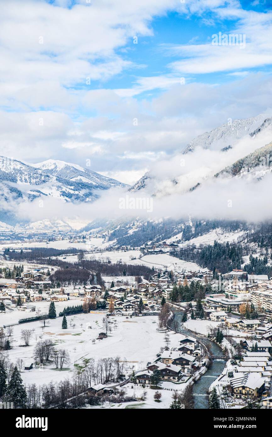 Inverno a Bad Gastein Foto Stock