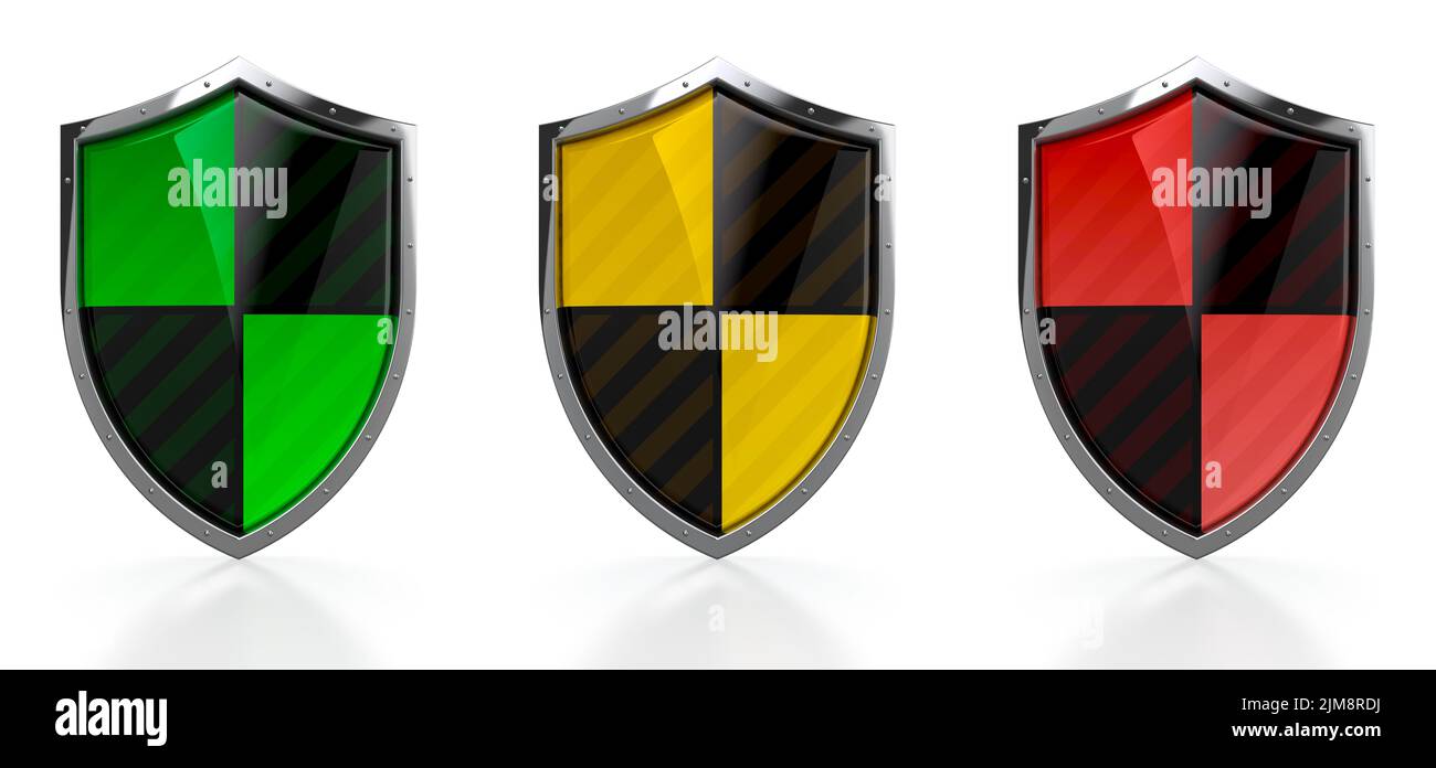 Set di protezioni Foto Stock