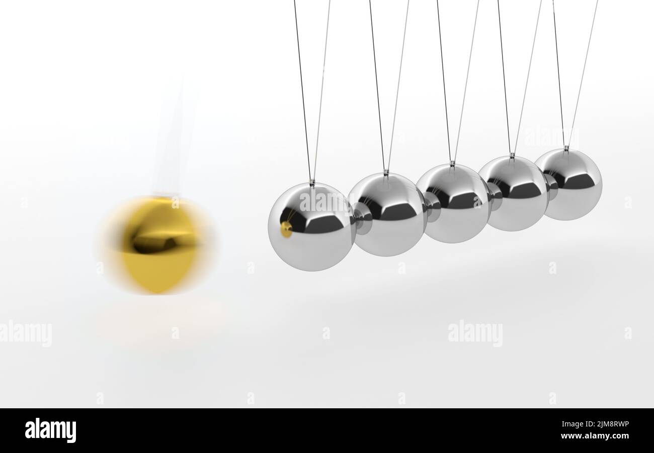 Culla del Newton Foto Stock