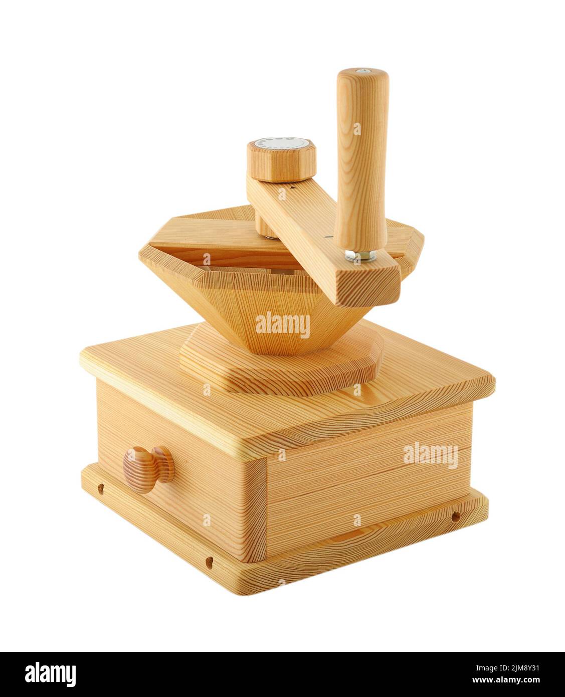 Mulino a mano in legno Foto Stock