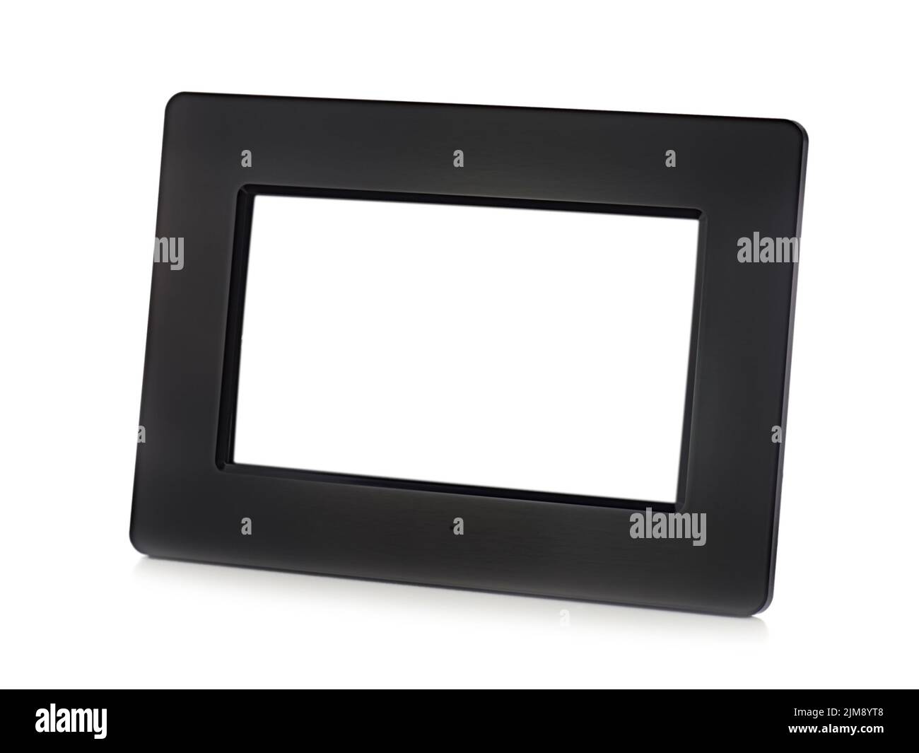 Cornice fotografica LCD digitale nera con spazio per lo Foto Stock