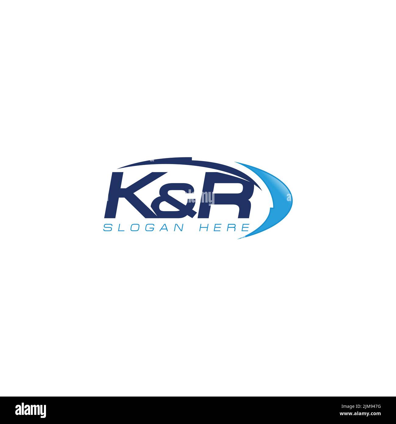 KR lettere astratto logo disegno simbolo. Illustrazione vettoriale EPS.8 EPS.10 Illustrazione Vettoriale