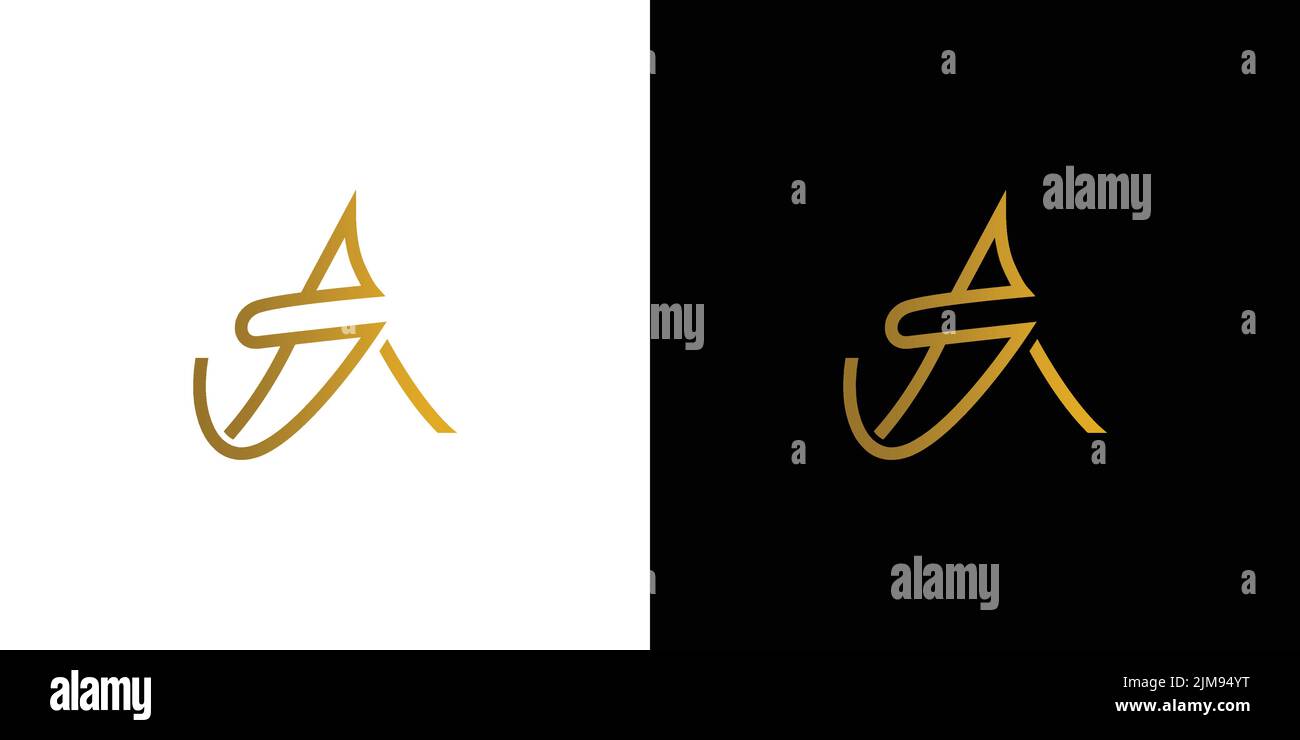 Lettera iniziale unica e moderna COME logo Illustrazione Vettoriale