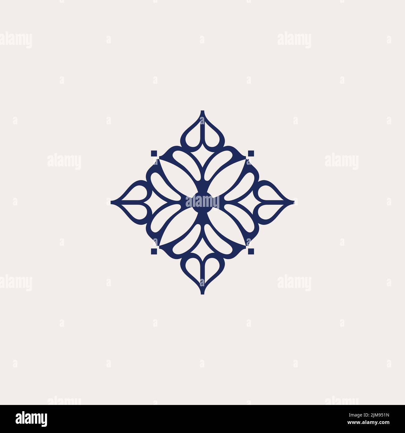 Astratto ornamento logo icona vettore disegno. Elegante simbolo di logotipo vettoriale ornamento di alta qualità. Illustrazione vettoriale EPS.8 EPS.10 Illustrazione Vettoriale