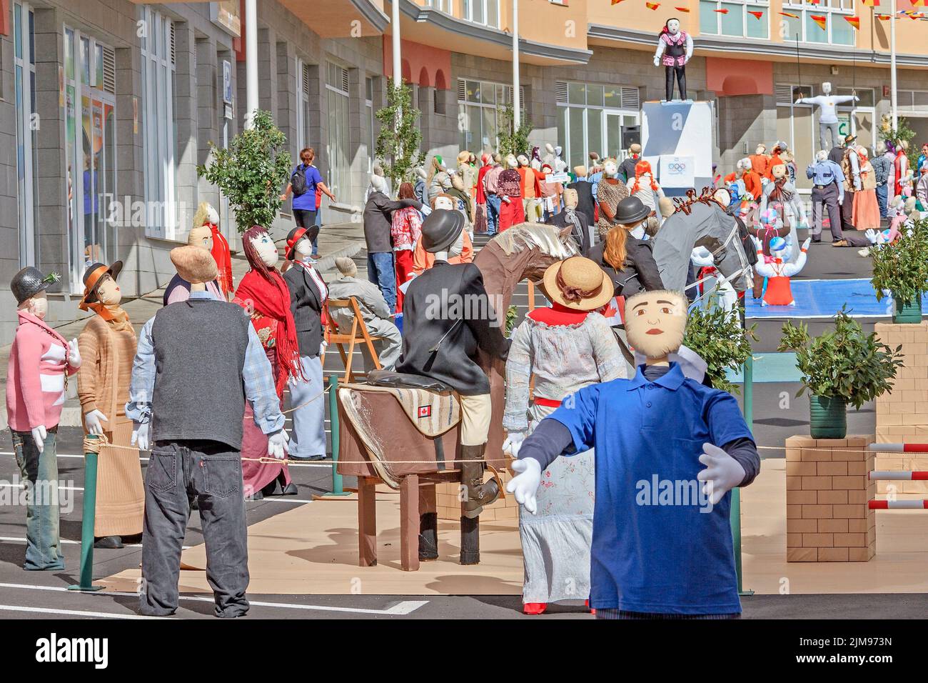 Fiesta de la Cruz Santa Cruz isola di La Palma Spagna Foto Stock