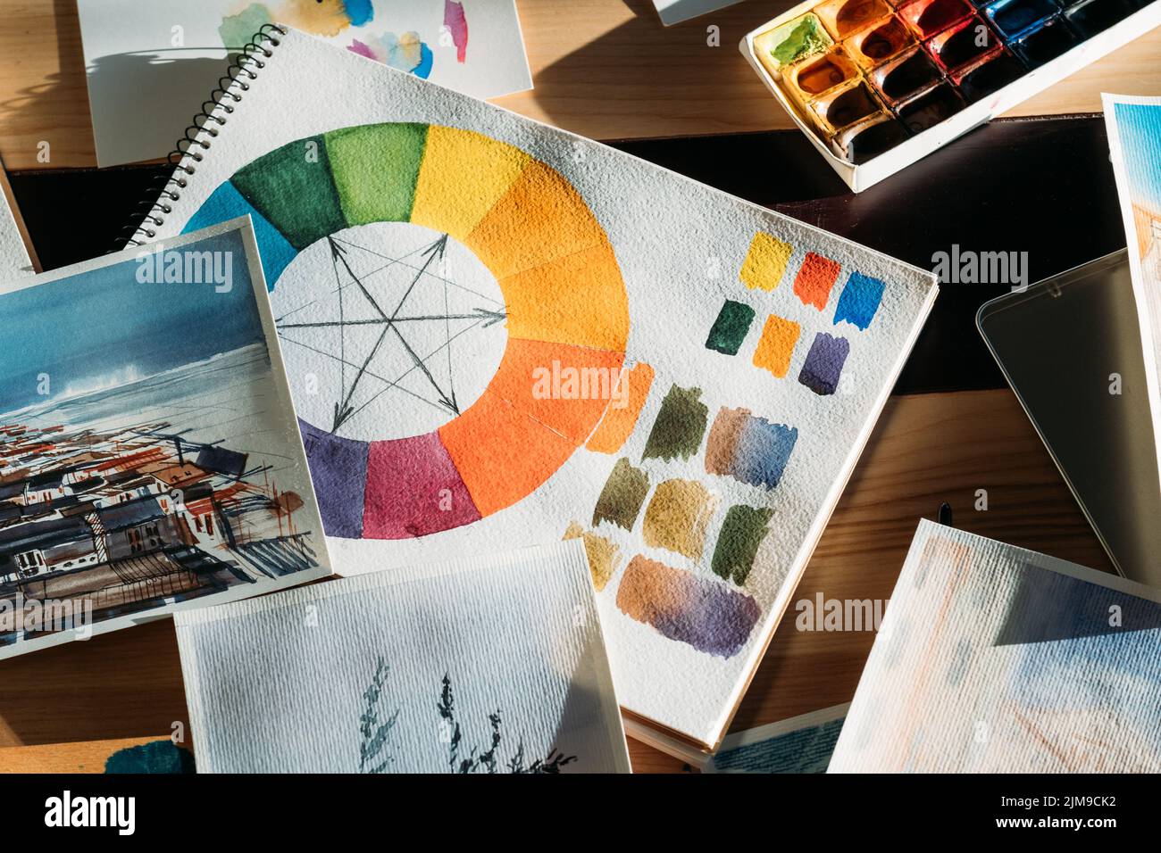 lavoro artistico ispirazione pittore opere d'arte Foto Stock