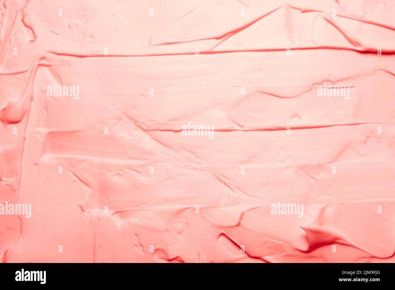 gelato all'anguria di fondo con schiuma di colore rosso corallo Foto Stock