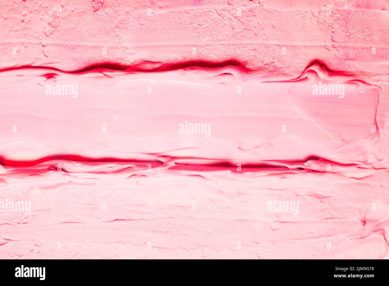 vernice acrilica rosa fondo gelato al lampone Foto Stock