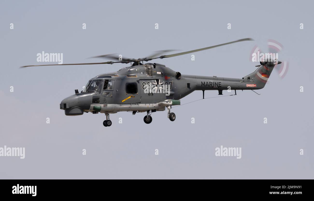 Navy tedesca MK.88A Lynx Helicopter al Royal International Air Tattoo Foto Stock