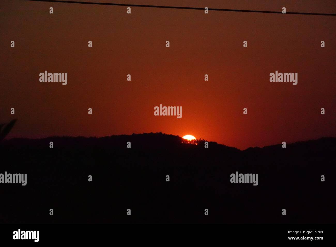 Tramonti e tempeste Foto Stock