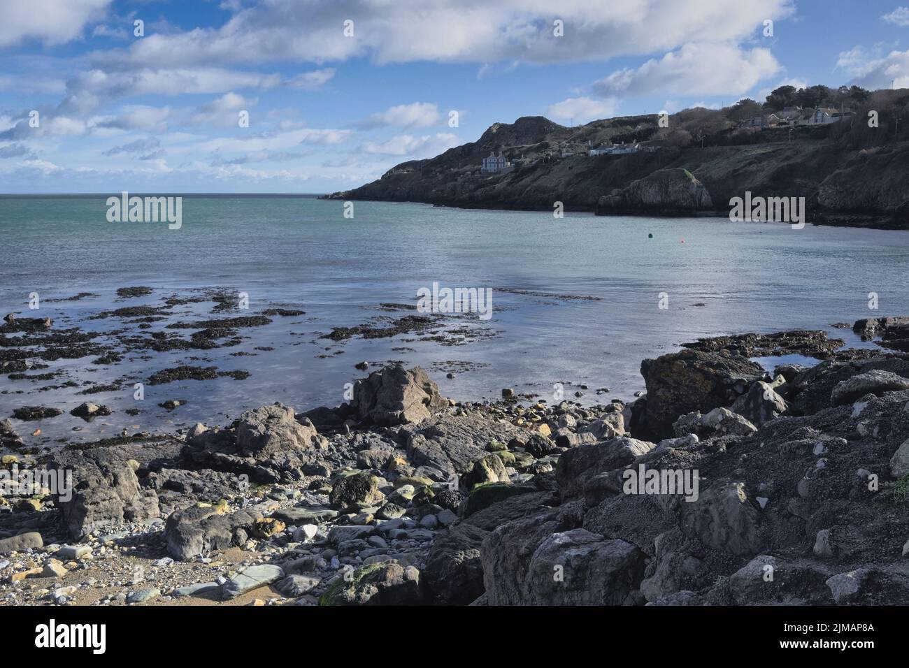 Howth - Costa sul Mare d'Irlanda, Irlanda Foto Stock