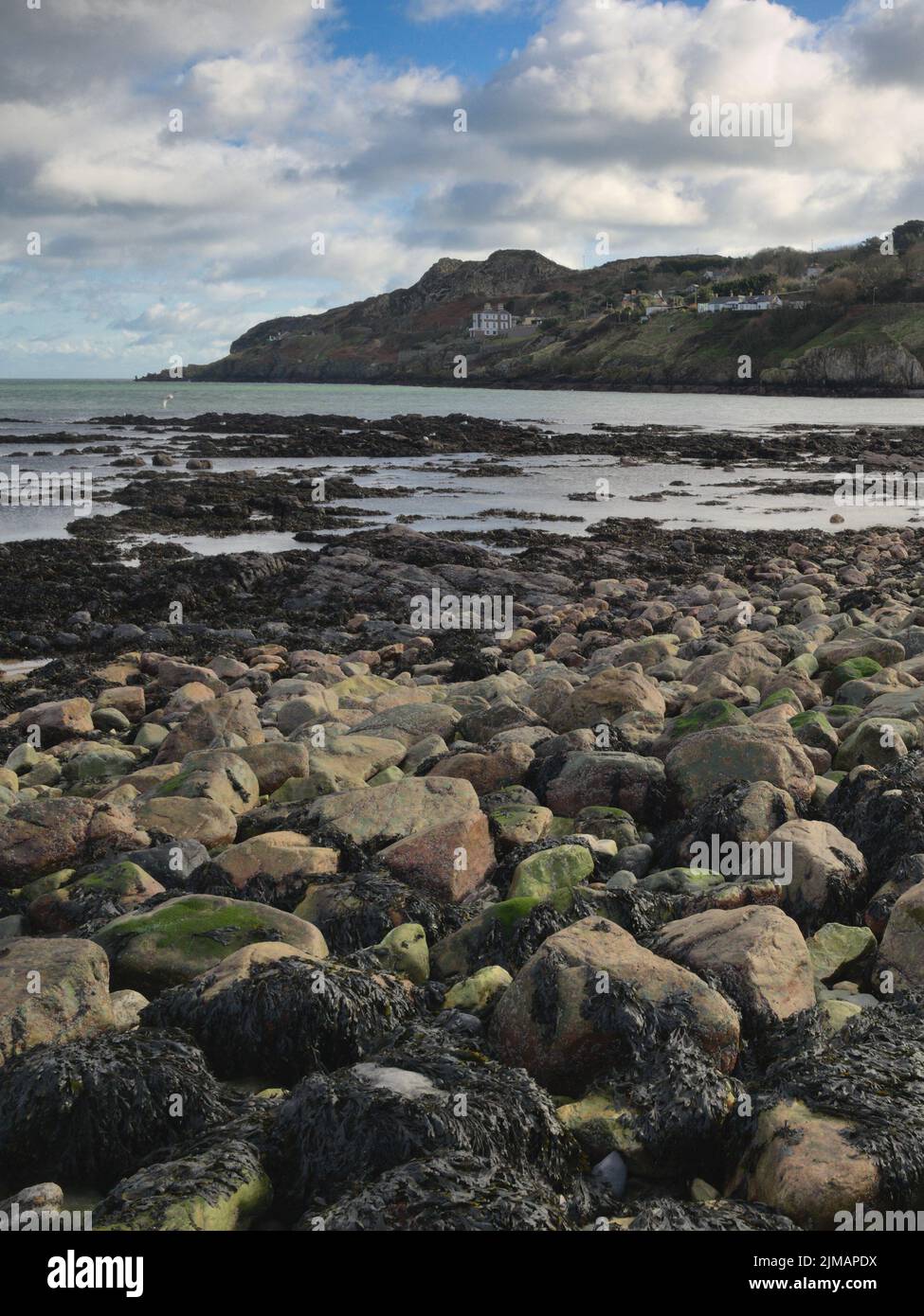 Howth - Costa sul Mare d'Irlanda, Irlanda Foto Stock