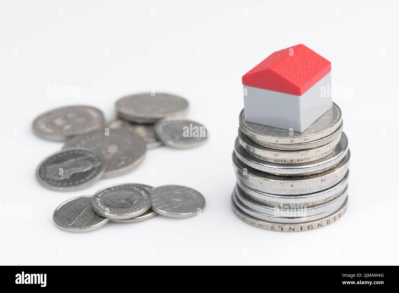 Visualizzazione concettuale di un atto finanziario relativo alla proprietà Foto Stock