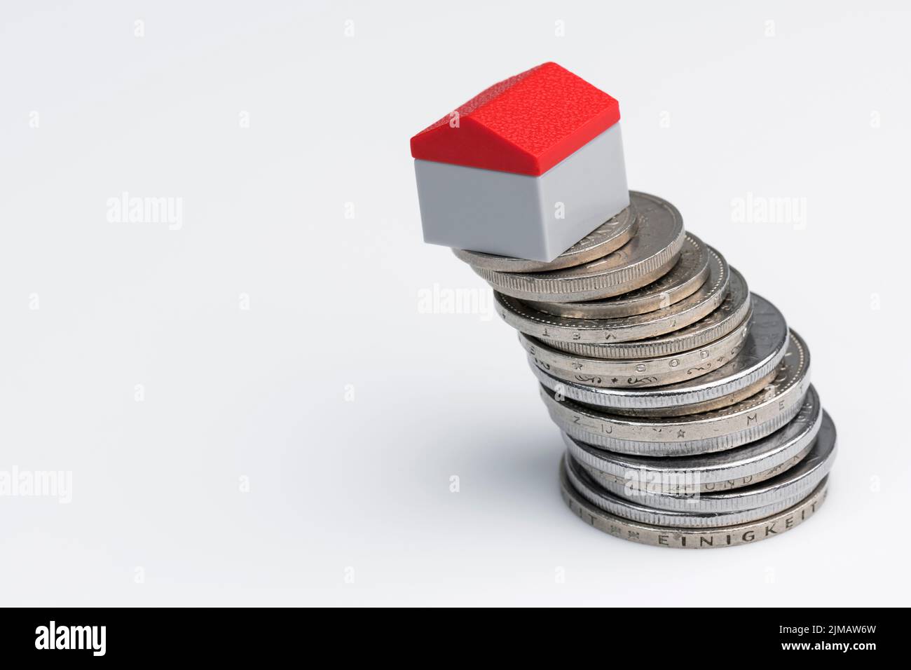 Visualizzazione concettuale di un atto finanziario relativo alla proprietà Foto Stock