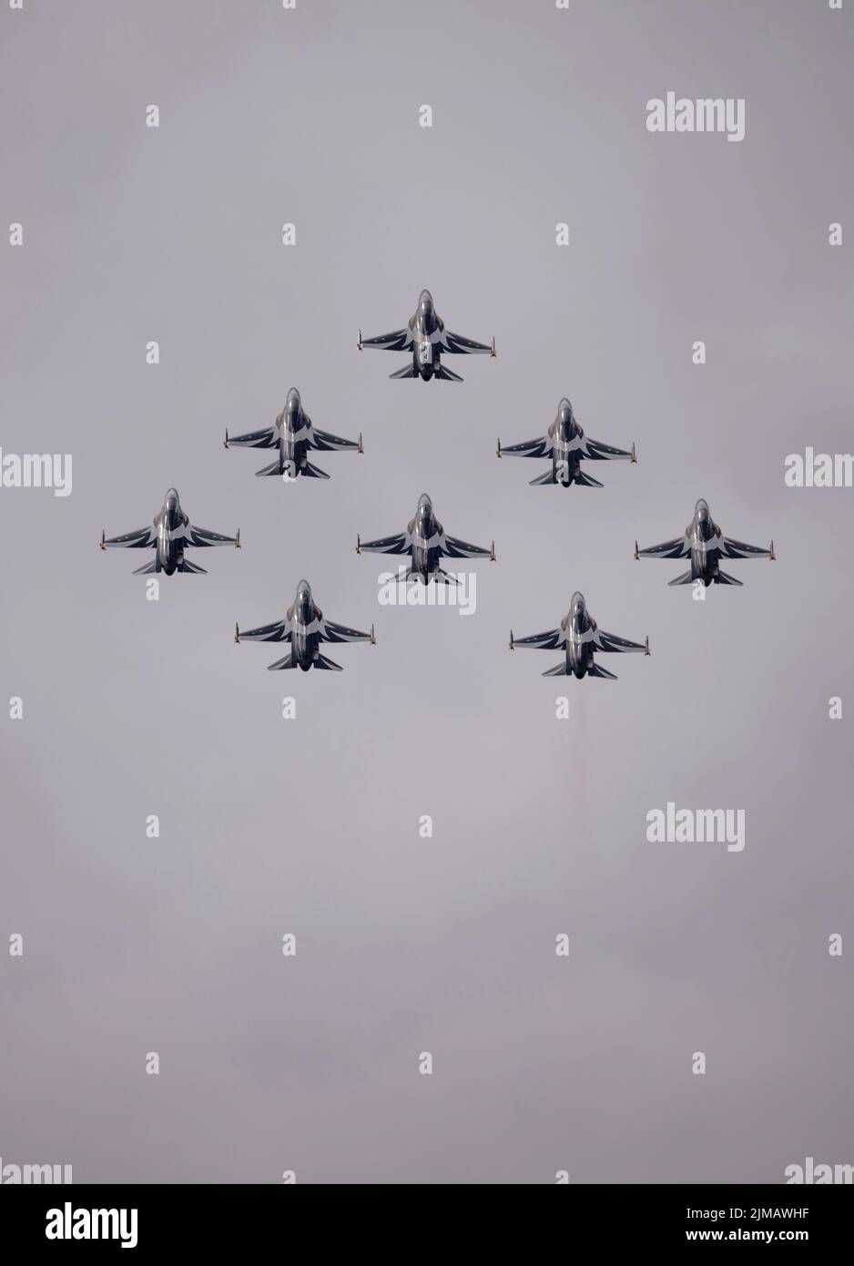 Republic of Korea Air Force "Black Eagles" Aerobatic Display Team al Royal International Air Tattoo Foto Stock